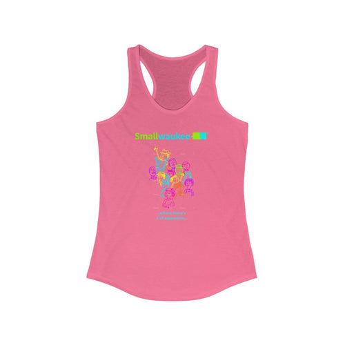 Tee - Tank women's racerback slim fit  - printed front only - several colors
